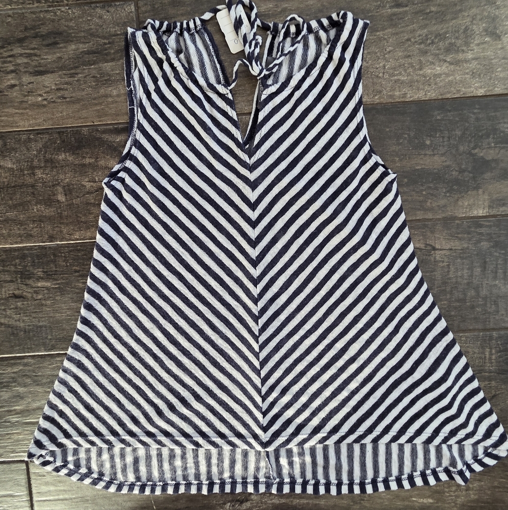 #441 Coin 1804 Stylish Striped Sleeveless Top